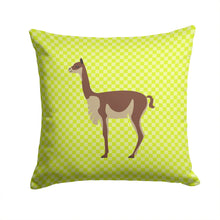 Load image into Gallery viewer, Vicugna or Vicuna Green Throw Pillow - 14x14 Decorative Pillow – Art for Your Home &amp; Patio BB7743PW1414