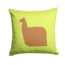 Load image into Gallery viewer, Alpaca Suri Green Throw Pillow - 14x14 Decorative Pillow – Art for Your Home &amp; Patio BB7746PW1414
