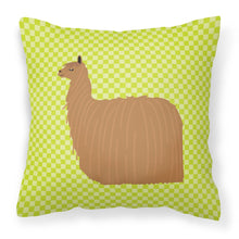 Load image into Gallery viewer, Alpaca Suri Green Fabric Decorative Pillow BB7746PW1818