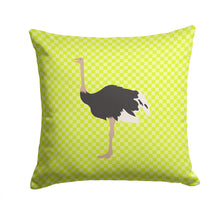 Load image into Gallery viewer, Common Ostrich Green Throw Pillow - 14x14 Decorative Pillow – Art for Your Home &amp; Patio BB7750PW1414