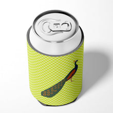 Load image into Gallery viewer, Indian Peacock Peafowl Green Can or Bottle Hugger BB7751CC