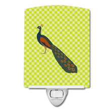 Load image into Gallery viewer, Indian Peacock Peafowl Green Ceramic Night Light BB7751CNL