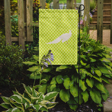 Load image into Gallery viewer, White Peacock Peafowl Green Garden Flag - Outdoor Decorative Yard Flag