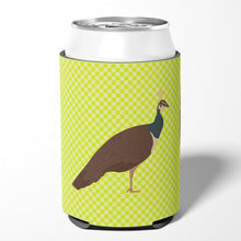 Load image into Gallery viewer, Indian Peahen Peafowl Green Can or Bottle Hugger BB7753CC