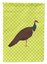 Load image into Gallery viewer, Indian Peahen Peafowl Green Garden Flag - Outdoor Decorative Yard Flag