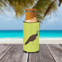 Load image into Gallery viewer, Indian Peahen Peafowl Green   Hugger for slim cans