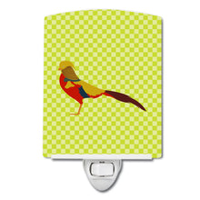 Load image into Gallery viewer, Golden or Chinese Pheasant Green Ceramic Night Light BB7754CNL