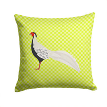 Load image into Gallery viewer, Silver Pheasant Green Throw Pillow - 14x14 Decorative Pillow – Art for Your Home &amp; Patio BB7755PW1414