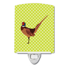 Load image into Gallery viewer, Ring-necked Common Pheasant Green Ceramic Night Light BB7756CNL