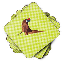 Load image into Gallery viewer, Ring-necked Common Pheasant Green Foam Coaster  BB7756FC