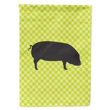 Load image into Gallery viewer, Devon Large Black Pig Green Flag Canvas House Size BB7757CHF