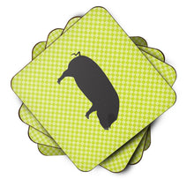 Load image into Gallery viewer, Devon Large Black Pig Green Foam Coaster  BB7757FC