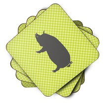 Load image into Gallery viewer, Berkshire Pig Green Foam Coaster  BB7759FC