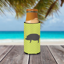 Load image into Gallery viewer, Berkshire Pig Green   Hugger for slim cans