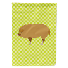 Load image into Gallery viewer, Hungarian Mangalica Pig Green Flag Canvas House Size BB7760CHF