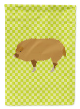 Load image into Gallery viewer, Hungarian Mangalica Pig Green Garden Flag - Outdoor Decorative Yard Flag