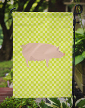 Load image into Gallery viewer, English Large White Pig Green Garden Flag - Outdoor Decorative Yard Flag