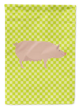 Load image into Gallery viewer, English Large White Pig Green Garden Flag - Outdoor Decorative Yard Flag