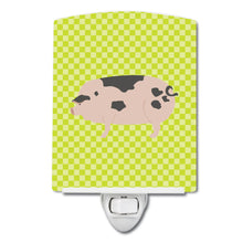 Load image into Gallery viewer, Gloucester Old Spot Pig Green Ceramic Night Light BB7766CNL