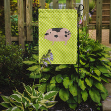 Load image into Gallery viewer, Gloucester Old Spot Pig Green Garden Flag - Outdoor Decorative Yard Flag