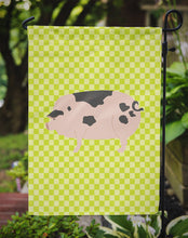Load image into Gallery viewer, Gloucester Old Spot Pig Green Garden Flag - Outdoor Decorative Yard Flag