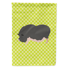 Load image into Gallery viewer, Vietnamese Pot-Bellied Pig Green Flag Canvas House Size BB7767CHF