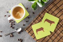 Load image into Gallery viewer, Duroc Pig Green Foam Coaster  BB7768FC