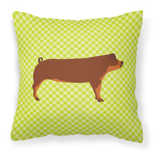 Load image into Gallery viewer, Duroc Pig Green Fabric Decorative Pillow BB7768PW1818