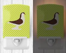 Load image into Gallery viewer, Large Pigeon Green Ceramic Night Light BB7769CNL