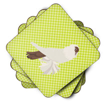 Load image into Gallery viewer, German Helmet Pigeon Green Foam Coaster  BB7770FC