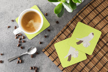 Load image into Gallery viewer, German Helmet Pigeon Green Foam Coaster  BB7770FC
