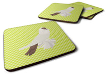 Load image into Gallery viewer, German Helmet Pigeon Green Foam Coaster  BB7770FC