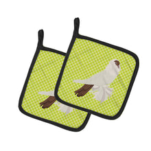 Load image into Gallery viewer, German Helmet Pigeon Green Pot Holders - Set of 2 - Heat-Resistant Kitchen Essentials BB7770PTHD