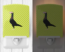 Load image into Gallery viewer, English Carrier Pigeon Green Ceramic Night Light BB7771CNL