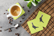 Load image into Gallery viewer, English Carrier Pigeon Green Foam Coaster  BB7771FC
