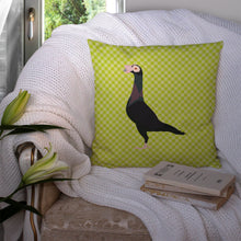 Load image into Gallery viewer, English Carrier Pigeon Green Throw Pillow - 14x14 Decorative Pillow – Art for Your Home &amp; Patio BB7771PW1414