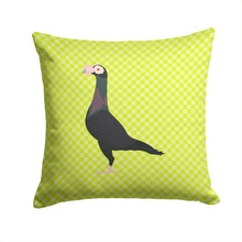 Load image into Gallery viewer, English Carrier Pigeon Green Throw Pillow - 14x14 Decorative Pillow – Art for Your Home &amp; Patio BB7771PW1414