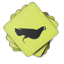 Load image into Gallery viewer, Budapest Highflyer Pigeon Green Foam Coaster  BB7773FC
