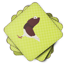 Load image into Gallery viewer, Capuchin Red Pigeon Green Foam Coaster  BB7774FC