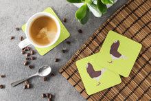 Load image into Gallery viewer, Capuchin Red Pigeon Green Foam Coaster  BB7774FC