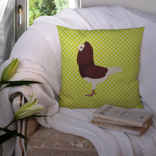 Load image into Gallery viewer, Capuchin Red Pigeon Green Throw Pillow - 14x14 Decorative Pillow – Art for Your Home &amp; Patio BB7774PW1414