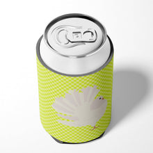 Load image into Gallery viewer, Silver Fantail Pigeon Green Can or Bottle Hugger BB7776CC