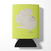 Load image into Gallery viewer, Silver Fantail Pigeon Green Can or Bottle Hugger BB7776CC