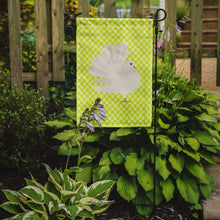 Load image into Gallery viewer, Silver Fantail Pigeon Green Garden Flag - Outdoor Decorative Yard Flag BB7776GF
