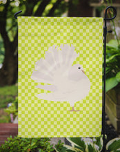Load image into Gallery viewer, Silver Fantail Pigeon Green Garden Flag - Outdoor Decorative Yard Flag BB7776GF