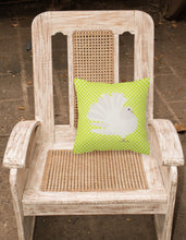 Load image into Gallery viewer, Silver Fantail Pigeon Green Fabric Decorative Pillow BB7776PW1818