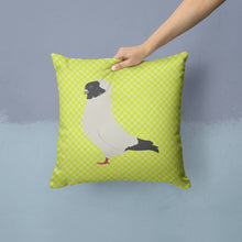 Load image into Gallery viewer, Nun Pigeon Green Throw Pillow - 14x14 Decorative Pillow – Art for Your Home &amp; Patio BB7778PW1414