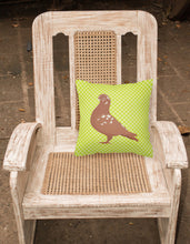 Load image into Gallery viewer, African Owl Pigeon Green Fabric Decorative Pillow BB7779PW1818