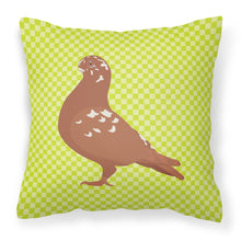 Load image into Gallery viewer, African Owl Pigeon Green Fabric Decorative Pillow BB7779PW1818