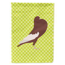 Load image into Gallery viewer, English Pouter Pigeon Green Flag Canvas House Size BB7780CHF